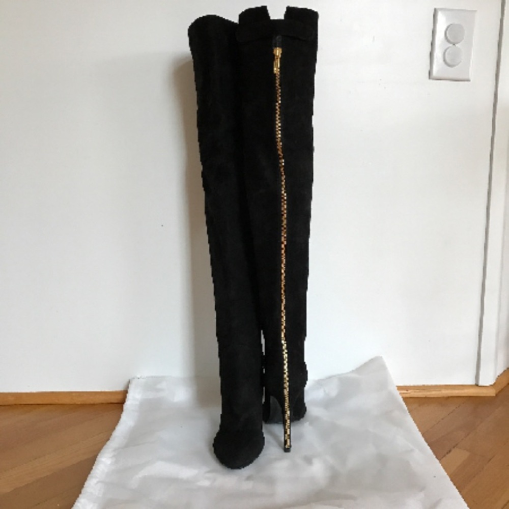 Sergio Rossi Black Heeled Boots - Picture 2 of 7